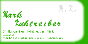 mark kuhtreiber business card